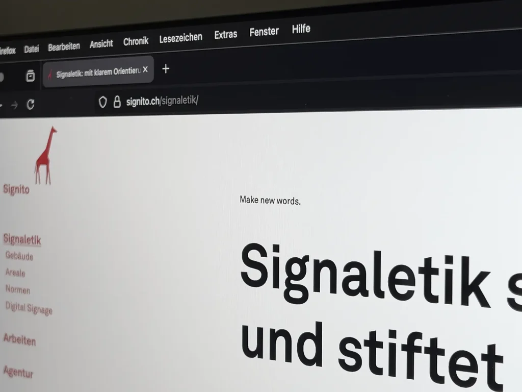 Browser mit IMFG-Zitat