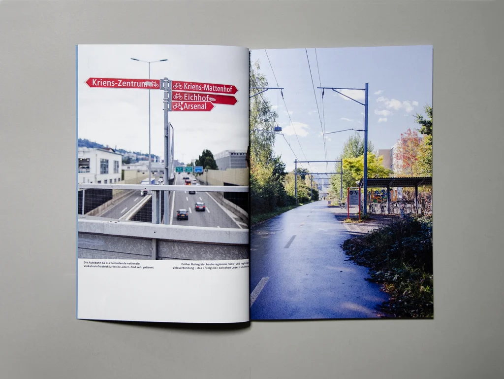 Doppelseite mit atmosphärischen Situationsbildern