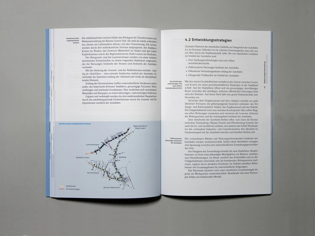 Doppelseite mit Informationsgrafik