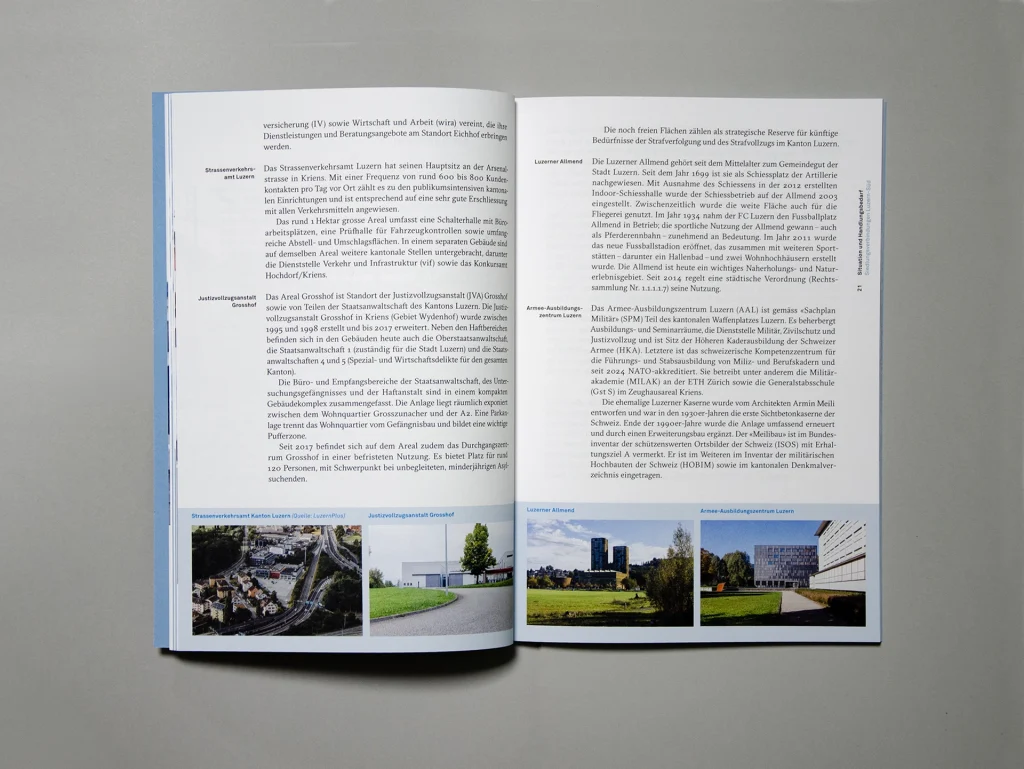 Textseite mit Sitauationsbildern