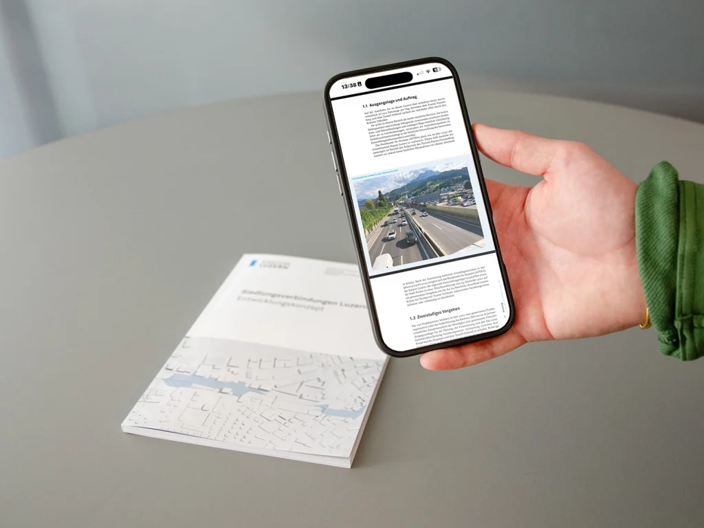 Der Bericht ist auch digital lesbar auf Mobile und Desktop